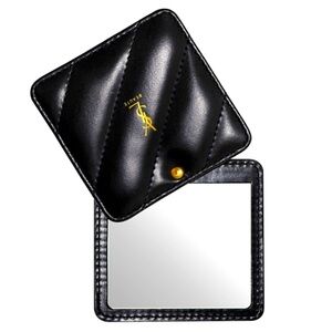 Yves Saint Laurent Beauty Square Compact Pocket Mirror Black New
